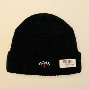 FW19 Noah NYC Black Logo Beanie